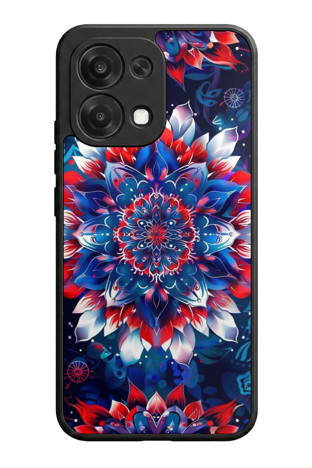 Oppo A6 Pro Uyumlu Mandala Tasarımlı Glossy Premium Kılıf
