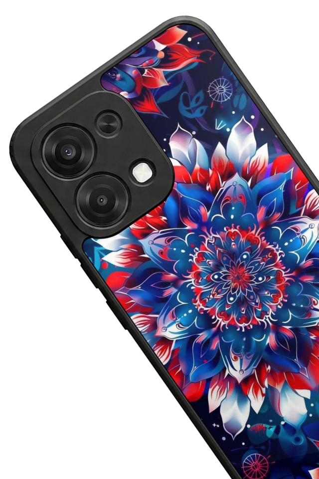Oppo A6 Pro Uyumlu Mandala Tasarımlı Glossy Premium Kılıf