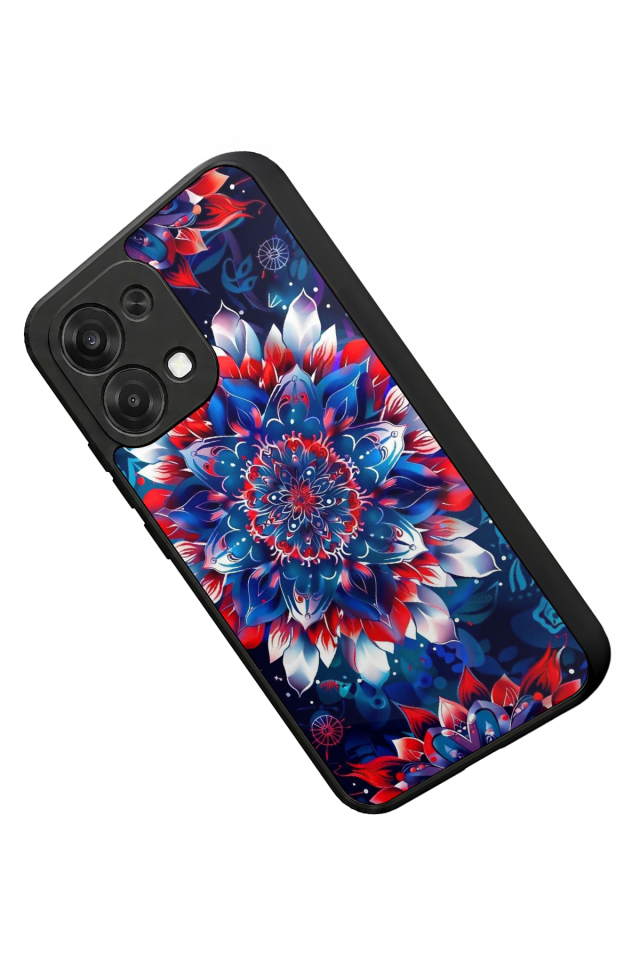 Oppo A6 Pro Uyumlu Mandala Tasarımlı Glossy Premium Kılıf