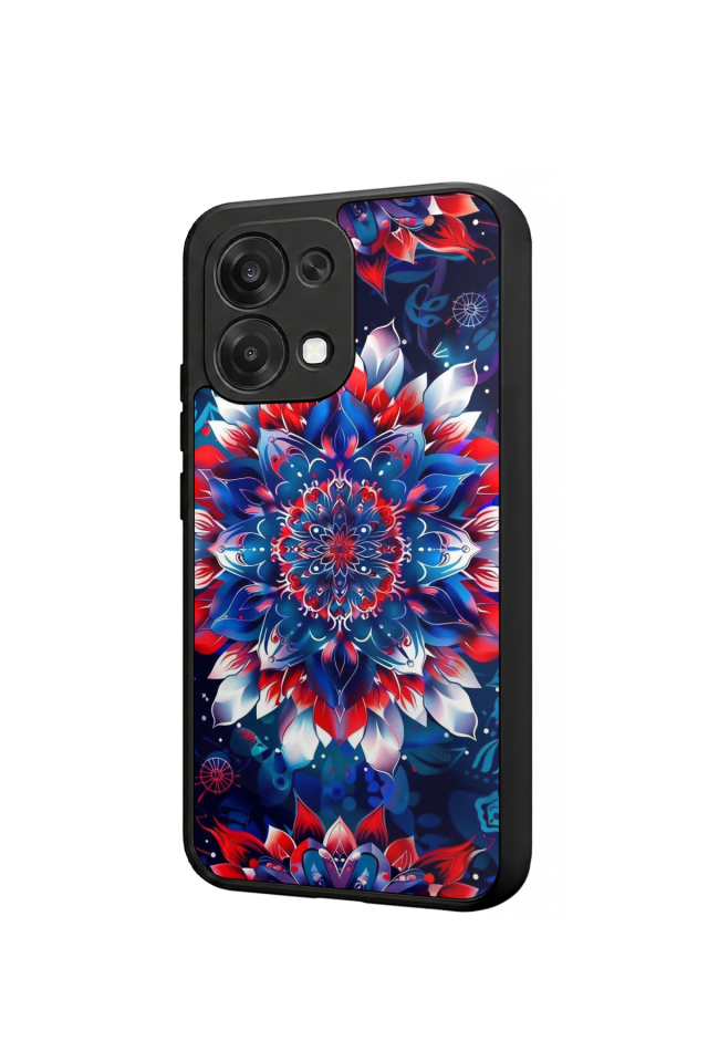 Oppo A6 Pro Uyumlu Mandala Tasarımlı Glossy Premium Kılıf