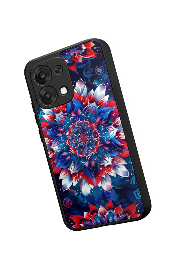 Oppo A6 Pro Uyumlu Mandala Tasarımlı Glossy Premium Kılıf