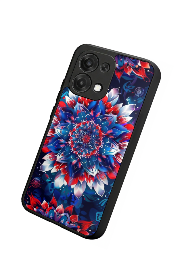 Oppo A6 Pro Uyumlu Mandala Tasarımlı Glossy Premium Kılıf