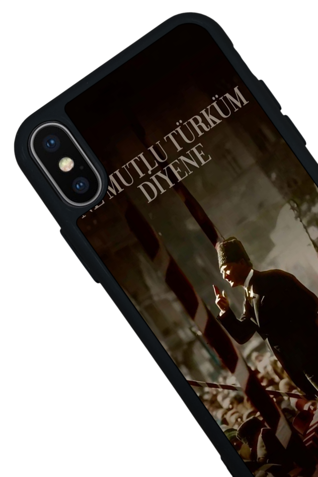 iPhone XS Max Uyumlu Mustafa Kemal Ataturk Tasarımlı Glossy Premium Kılıf
