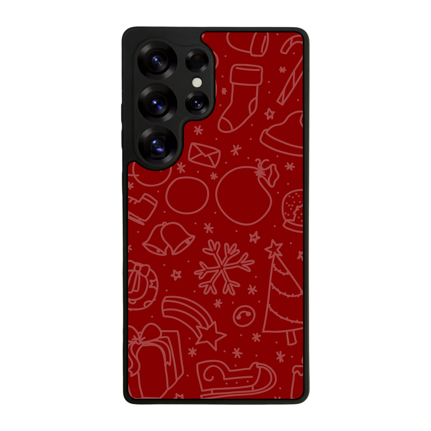 Samsung Galaxy S25 Ultra Uyumlu Yilbasi Christmas Tasarımlı Glossy Premium Kılıf