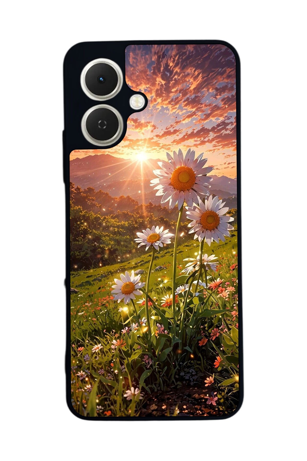 Tecno Spark GO 2 Uyumlu Cicek Tasarımlı Glossy Premium Kılıf