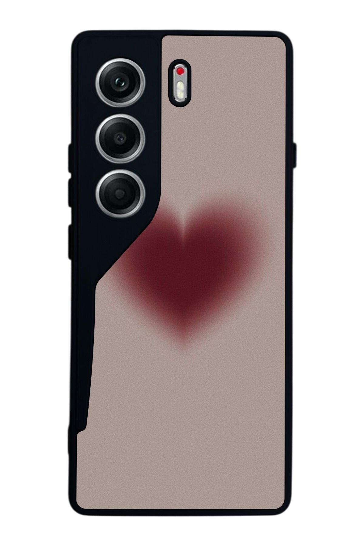 Tecno Camon 40 Uyumlu Kalp Love Tasarımlı Glossy Premium Kılıf