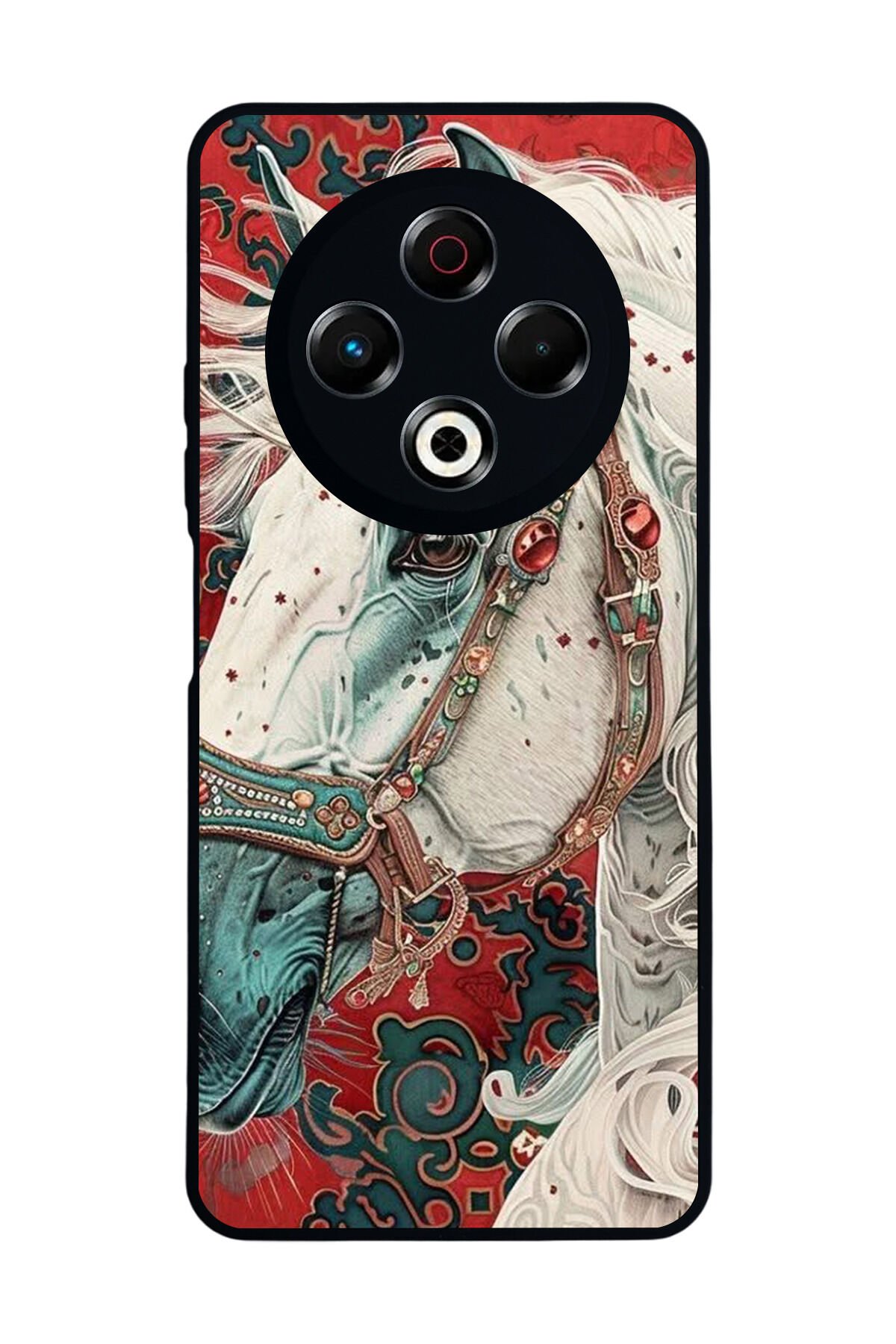 Tecno Spark 30 Uyumlu At Horse Tasarımlı Glossy Premium Kılıf