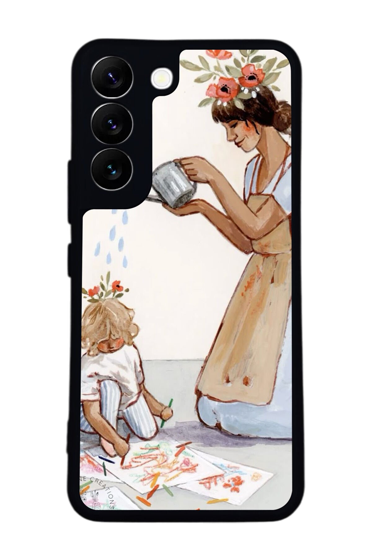 Samsung Galaxy S22 Uyumlu Kalp Love Tasarımlı Glossy Premium Kılıf