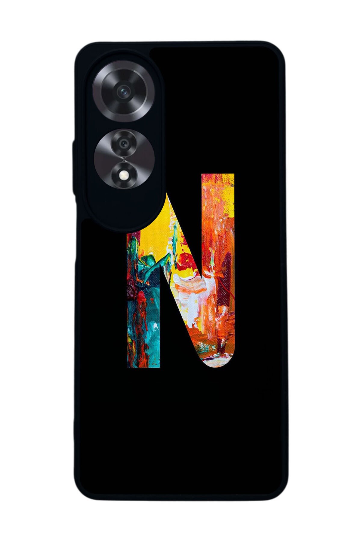 Oppo A60 Mat Siyah uyumlu Kılıf – Yumuşak Silikon, Koruyucu, Şok Emici Kapak