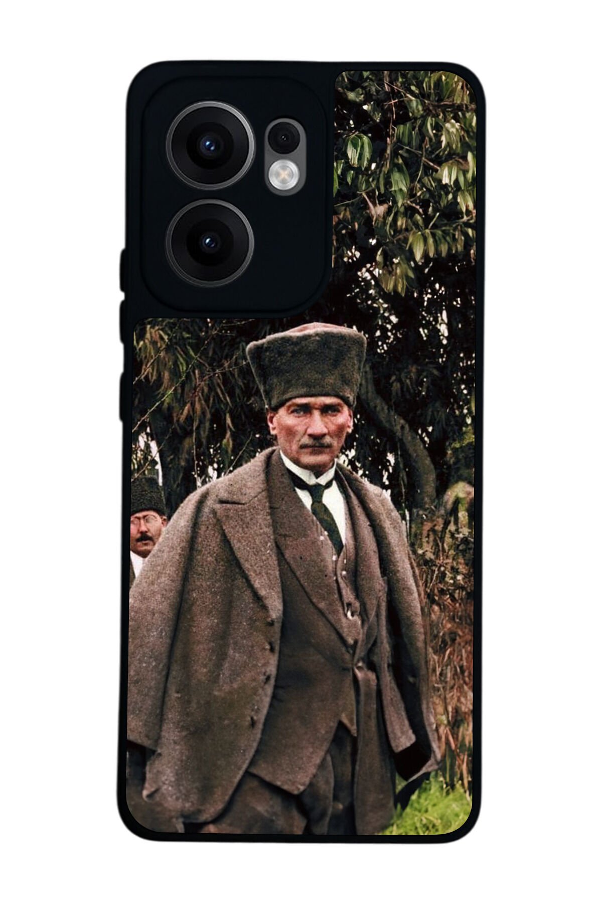Oppo Reno 13F Uyumlu Mustafa Kemal Ataturk Tasarımlı Glossy Premium Kılıf