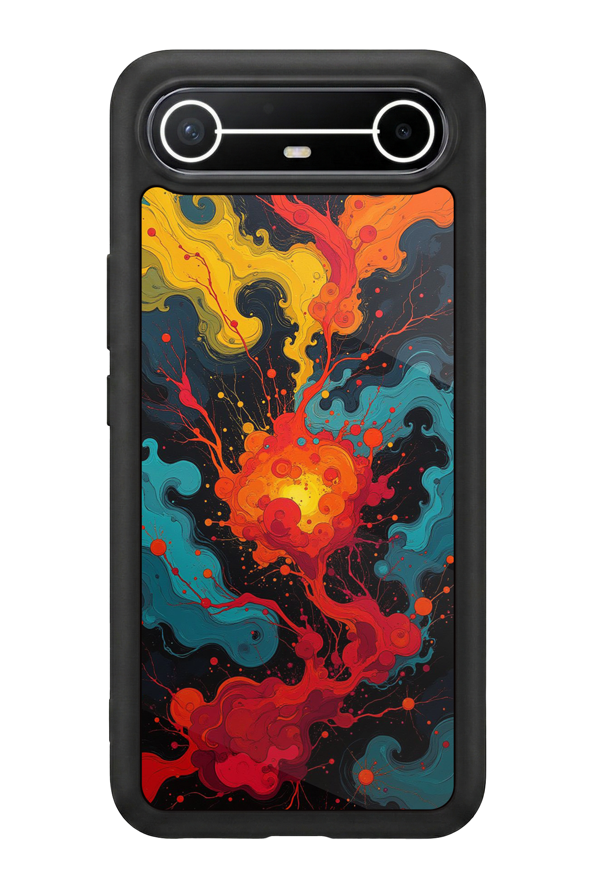 Tecno Spark Slim 5G Uyumlu Abstract Tasarımlı Glossy Premium Kılıf