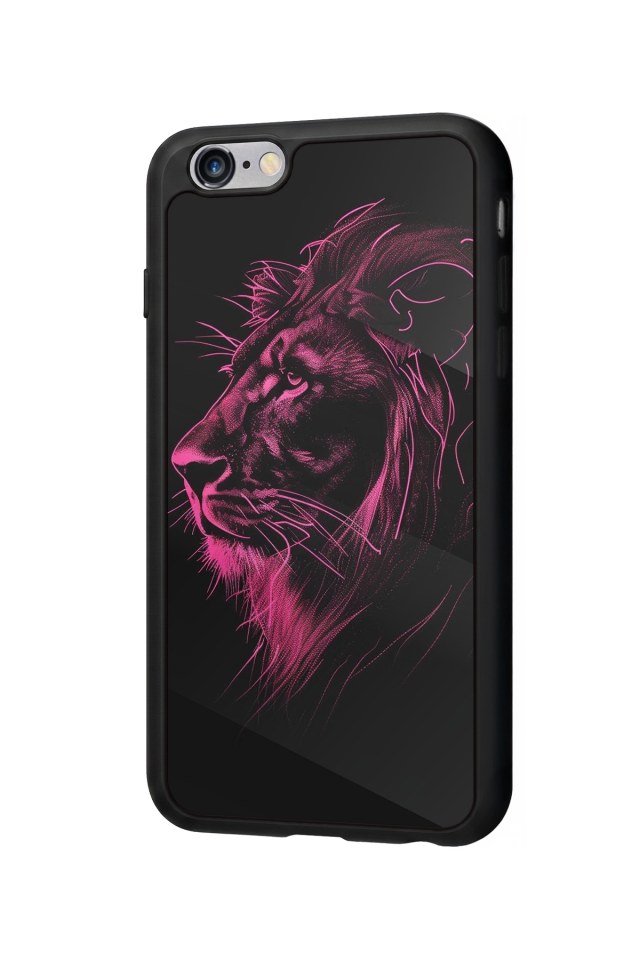 iPhone 6s Plus Uyumlu Aslan Tasarımlı Glossy Premium Kılıf