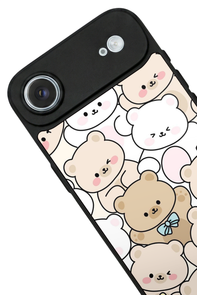 iPhone 17 Air Uyumlu Ayı Tasarımlı Glossy Premium Kılıf