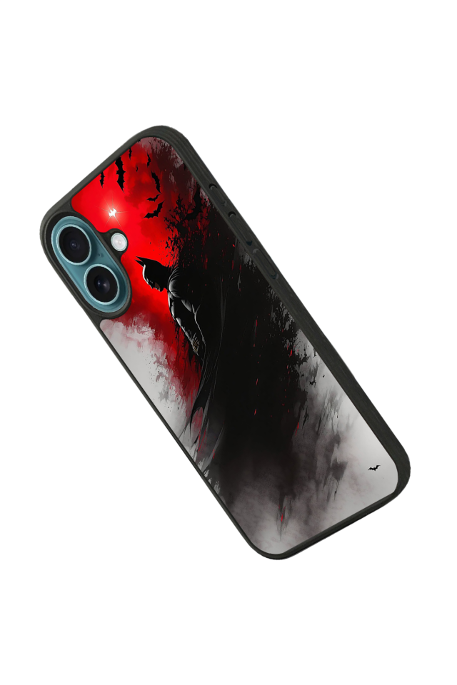 iPhone 16 Uyumlu Batman Tasarımlı Glossy Premium Kılıf