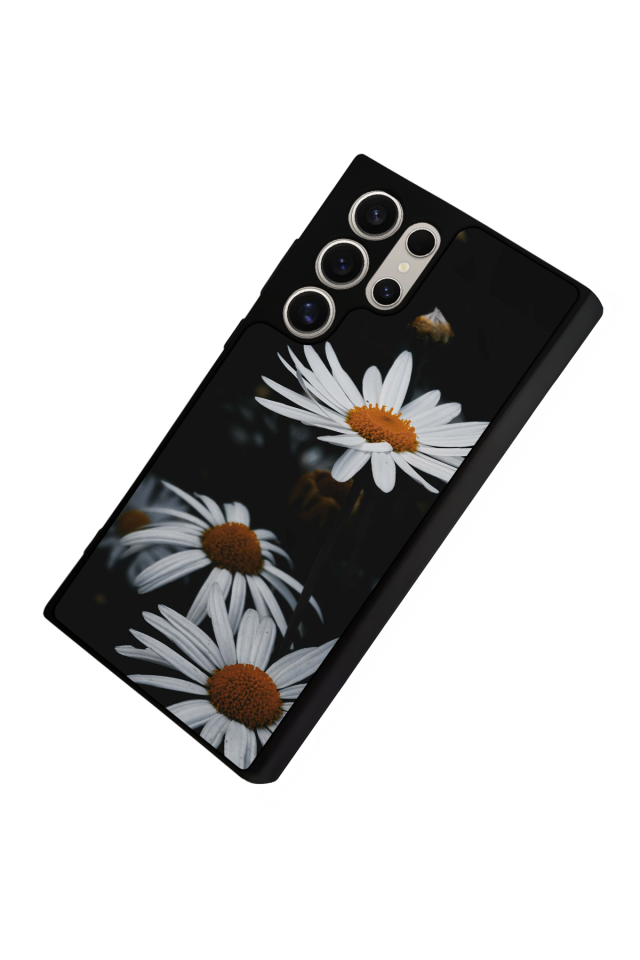 Samsung Galaxy S22 Ultra Uyumlu Cicek Tasarımlı Glossy Premium Kılıf