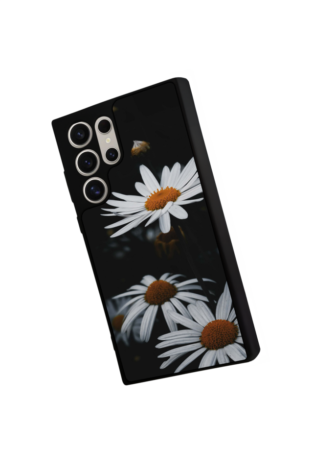 Samsung Galaxy S22 Ultra Uyumlu Cicek Tasarımlı Glossy Premium Kılıf