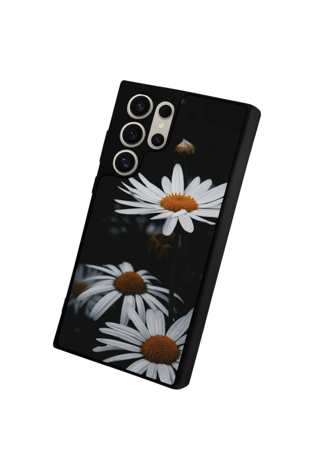 Samsung Galaxy S22 Ultra Uyumlu Cicek Tasarımlı Glossy Premium Kılıf