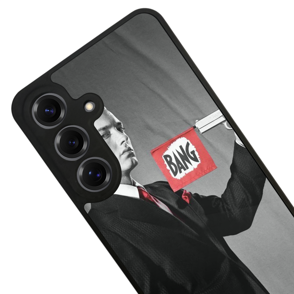 Samsung Galaxy S25 Uyumlu Eminem Tasarımlı Glossy Premium Kılıf