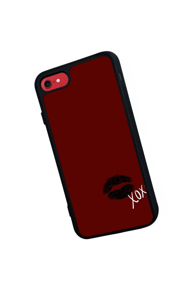 iPhone SE Uyumlu Kalp Love Tasarımlı Glossy Premium Kılıf
