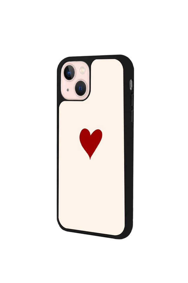 iPhone 15 Uyumlu Kalp Love Tasarımlı Glossy Premium Kılıf