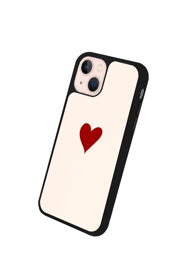 iPhone 15 Uyumlu Kalp Love Tasarımlı Glossy Premium Kılıf