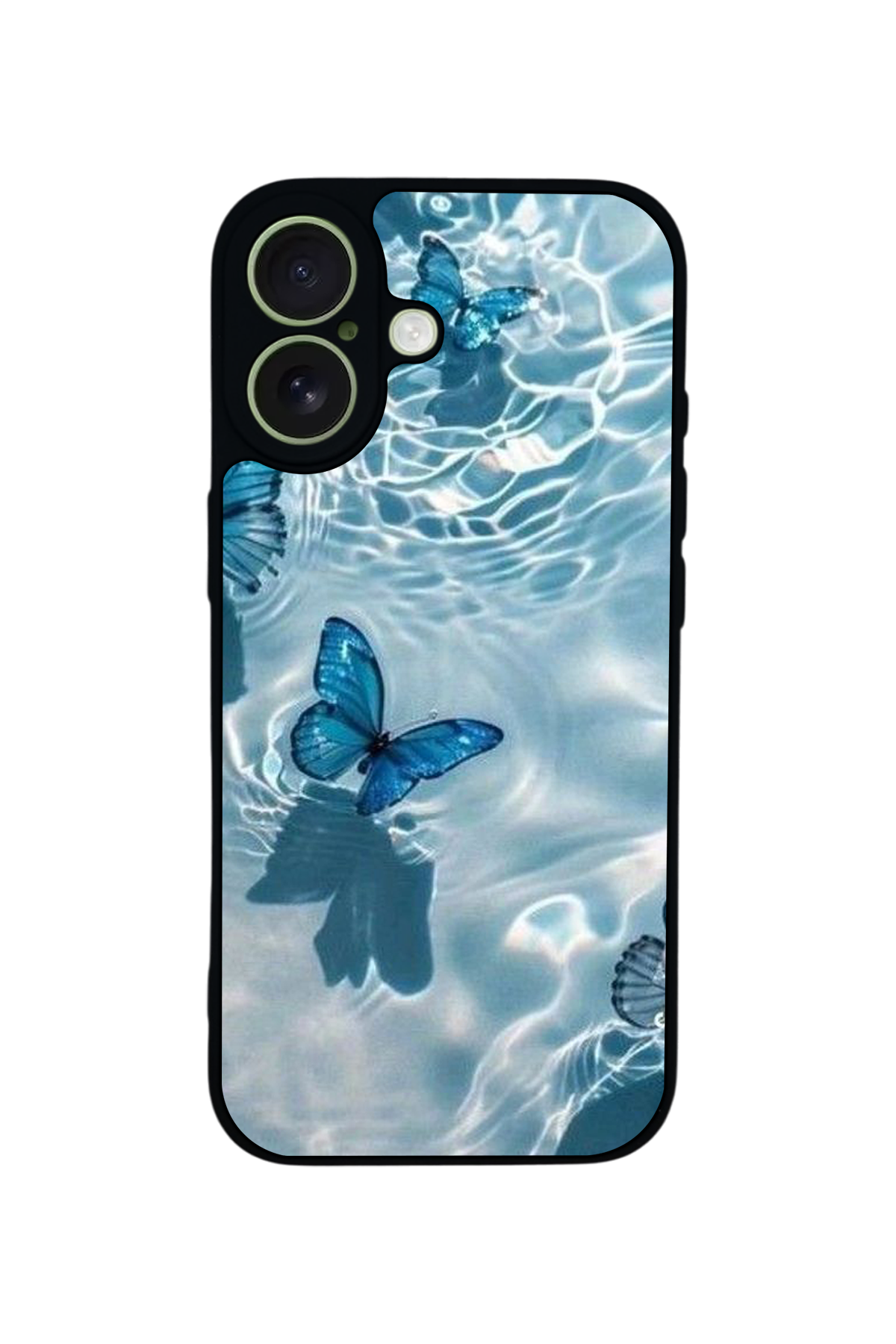 iPhone 17 Uyumlu Kelebek Tasarımlı Glossy Premium Kılıf