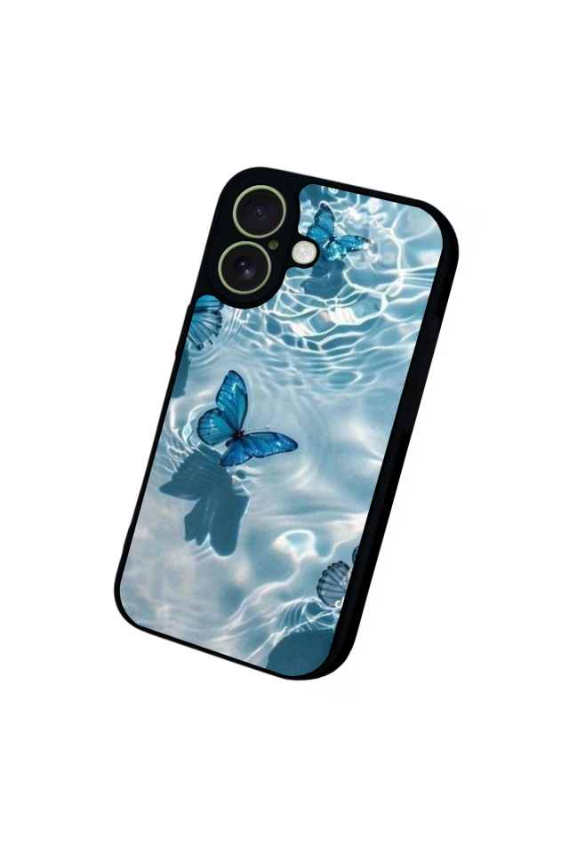 iPhone 17 Uyumlu Kelebek Tasarımlı Glossy Premium Kılıf