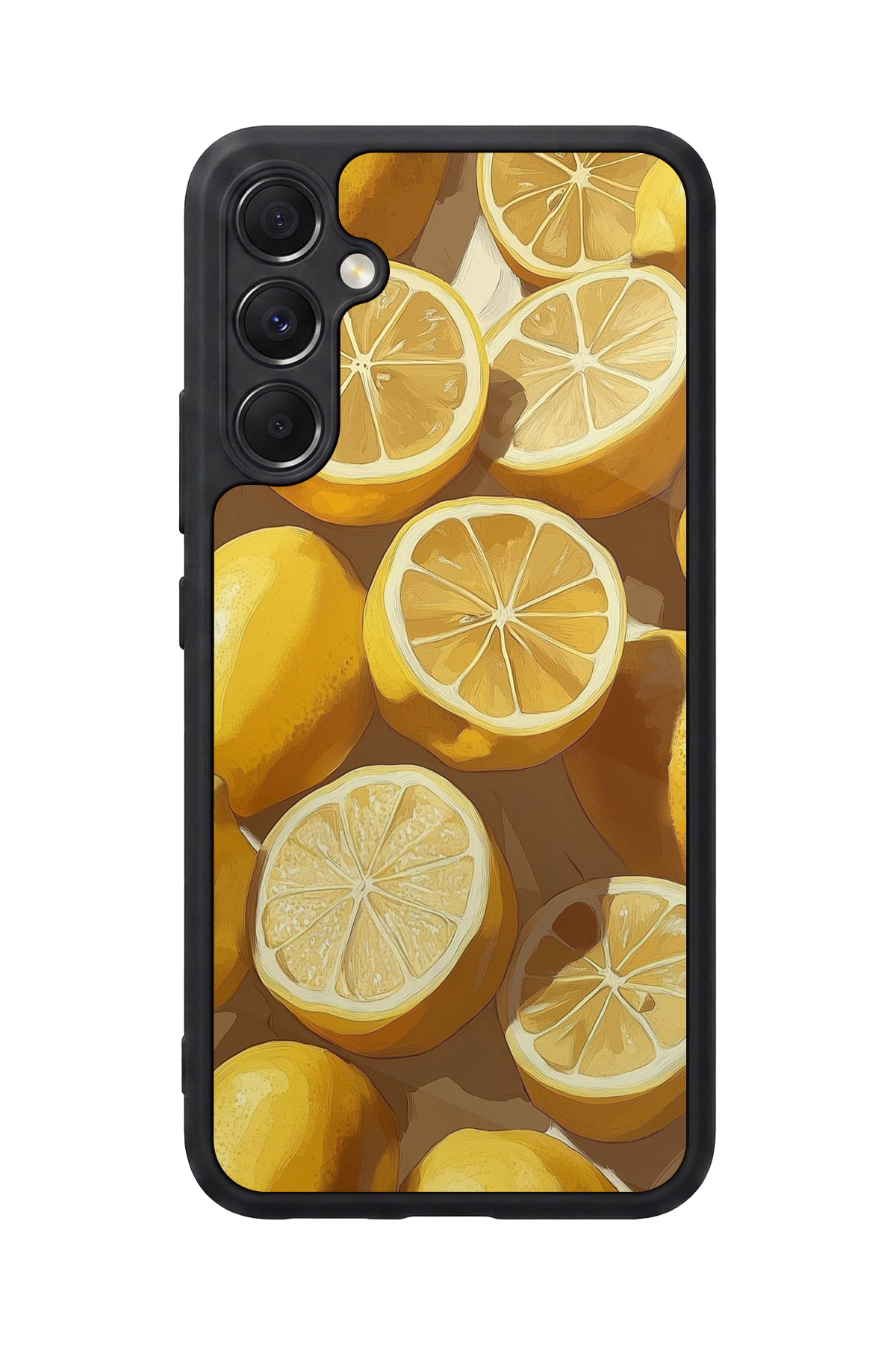 Samsung Galaxy M34 Uyumlu Limon Tasarımlı Glossy Premium Kılıf