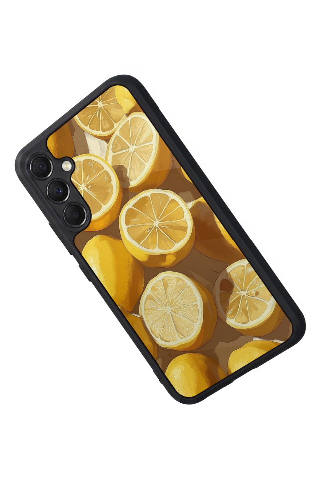Samsung Galaxy M34 Uyumlu Limon Tasarımlı Glossy Premium Kılıf