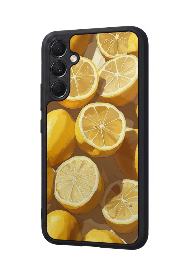 Samsung Galaxy M34 Uyumlu Limon Tasarımlı Glossy Premium Kılıf