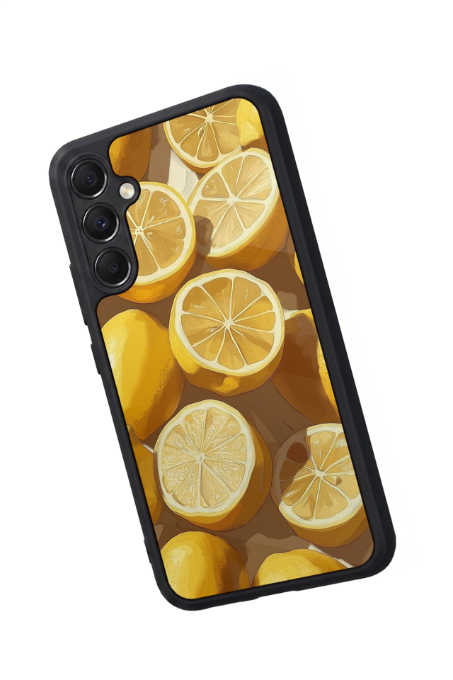 Samsung Galaxy M34 Uyumlu Limon Tasarımlı Glossy Premium Kılıf