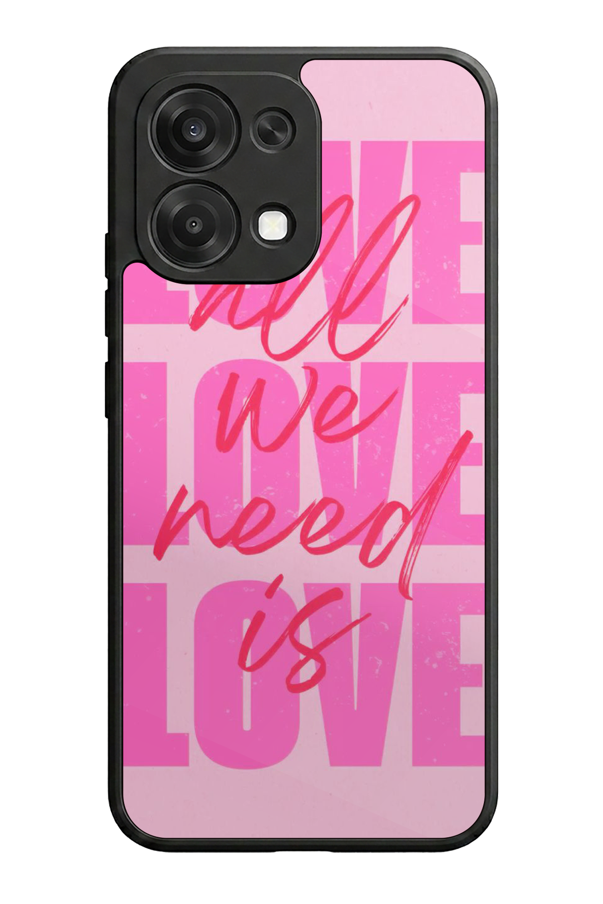 Oppo A6 Pro Uyumlu Love Tasarımlı Glossy Premium Kılıf