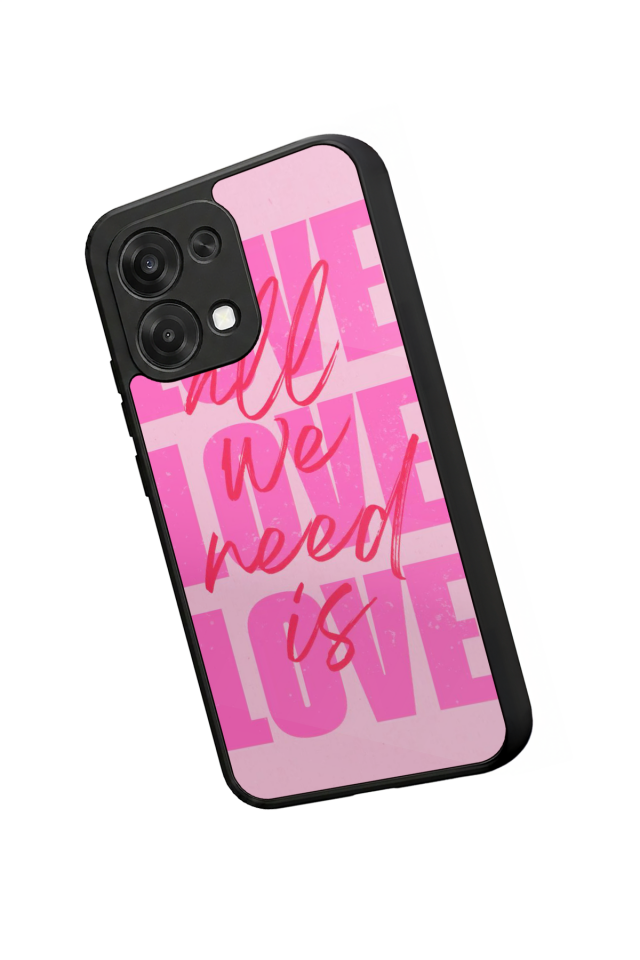 Oppo A6 Pro Uyumlu Love Tasarımlı Glossy Premium Kılıf