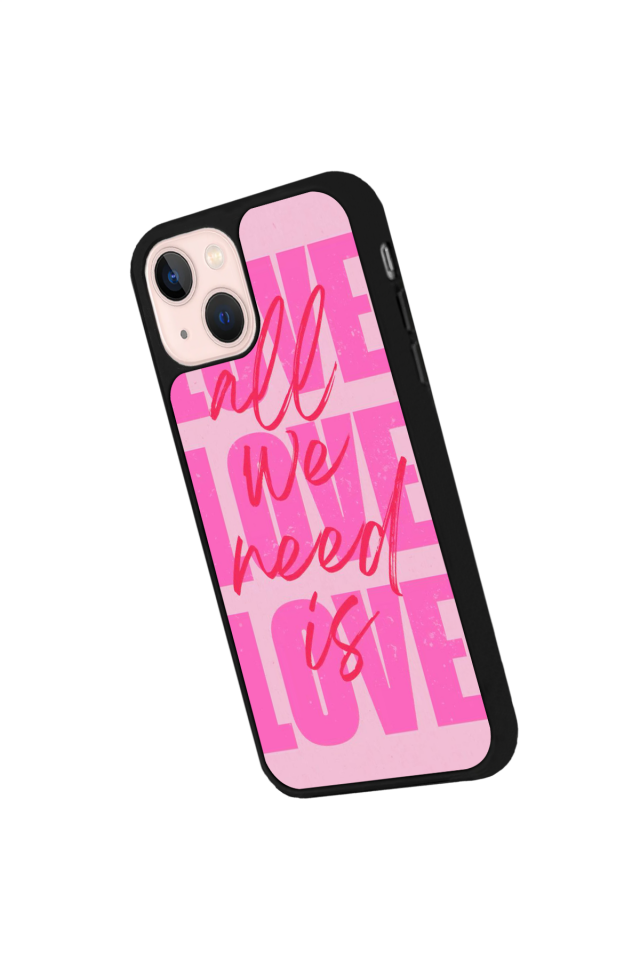 iPhone 13 Mini Uyumlu Love Tasarımlı Glossy Premium Kılıf