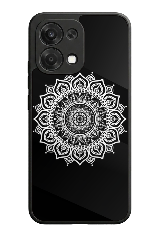 Oppo A6 Pro Uyumlu Mandala Tasarımlı Glossy Premium Kılıf