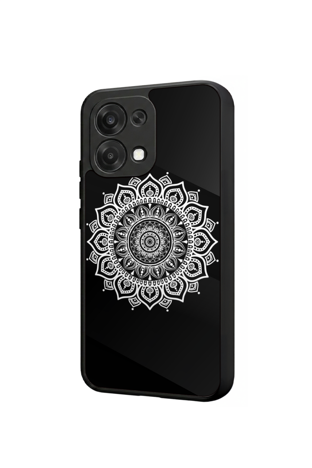 Oppo A6 Pro Uyumlu Mandala Tasarımlı Glossy Premium Kılıf