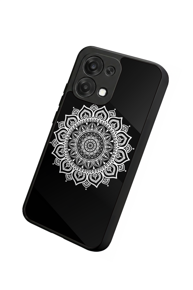 Oppo A6 Pro Uyumlu Mandala Tasarımlı Glossy Premium Kılıf
