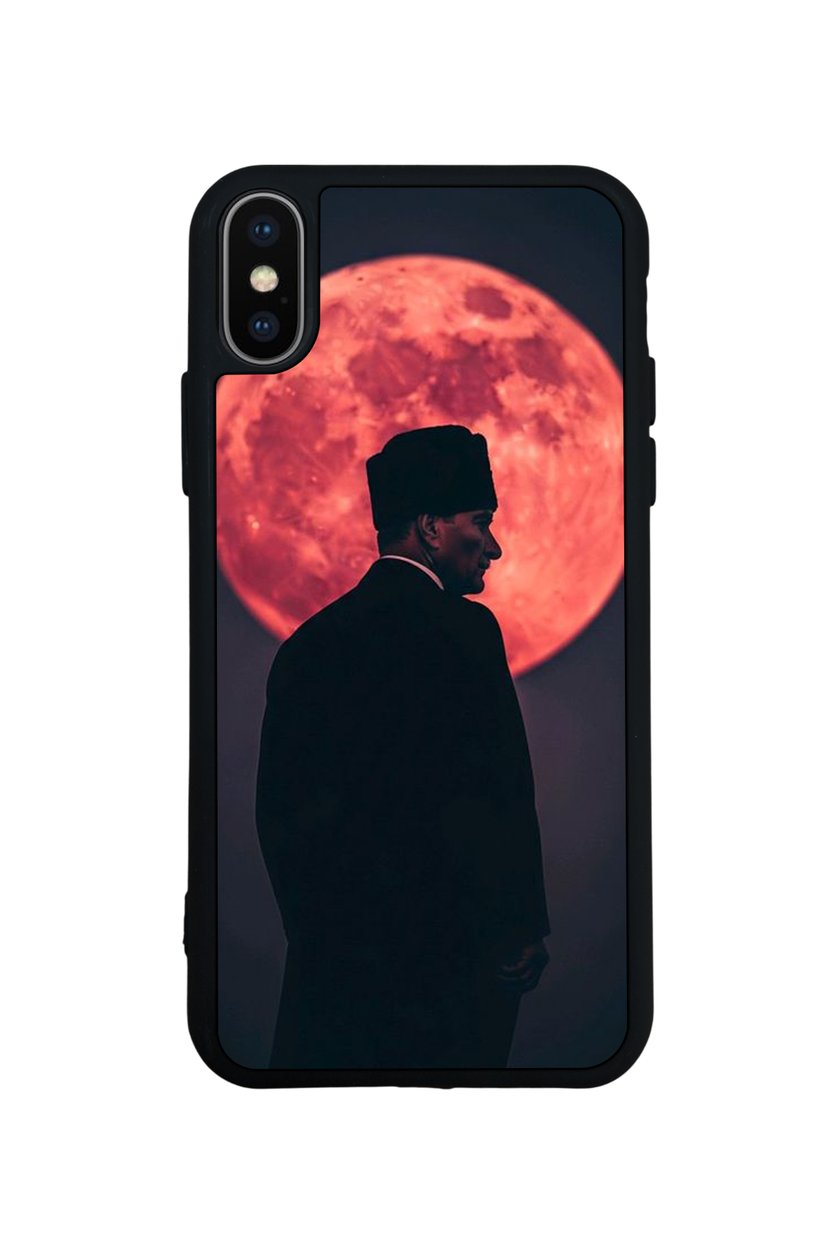 iPhone XS Max Uyumlu Mustafa Kemal Ataturk Tasarımlı Glossy Premium Kılıf