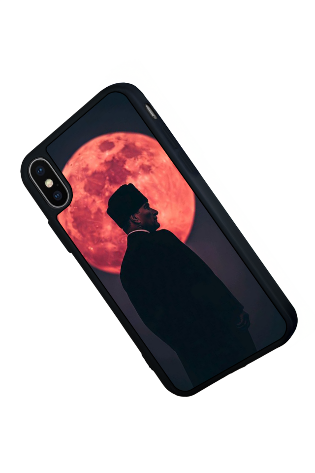 iPhone XS Max Uyumlu Mustafa Kemal Ataturk Tasarımlı Glossy Premium Kılıf