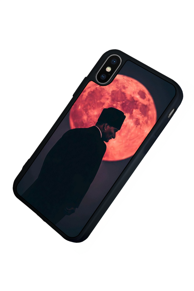 iPhone XS Max Uyumlu Mustafa Kemal Ataturk Tasarımlı Glossy Premium Kılıf