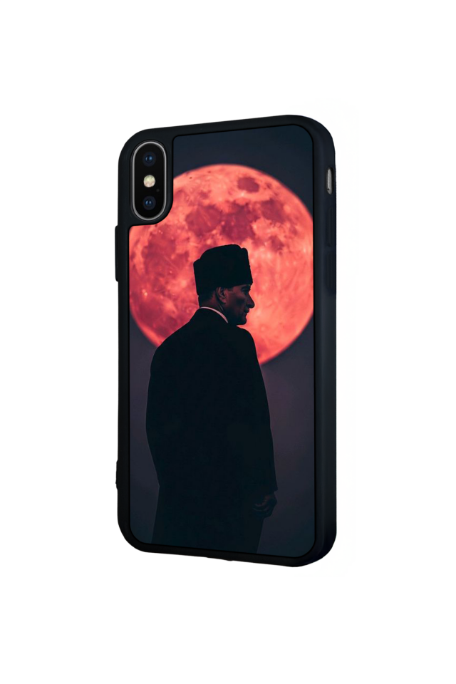 iPhone XS Max Uyumlu Mustafa Kemal Ataturk Tasarımlı Glossy Premium Kılıf
