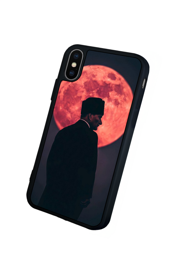 iPhone XS Max Uyumlu Mustafa Kemal Ataturk Tasarımlı Glossy Premium Kılıf