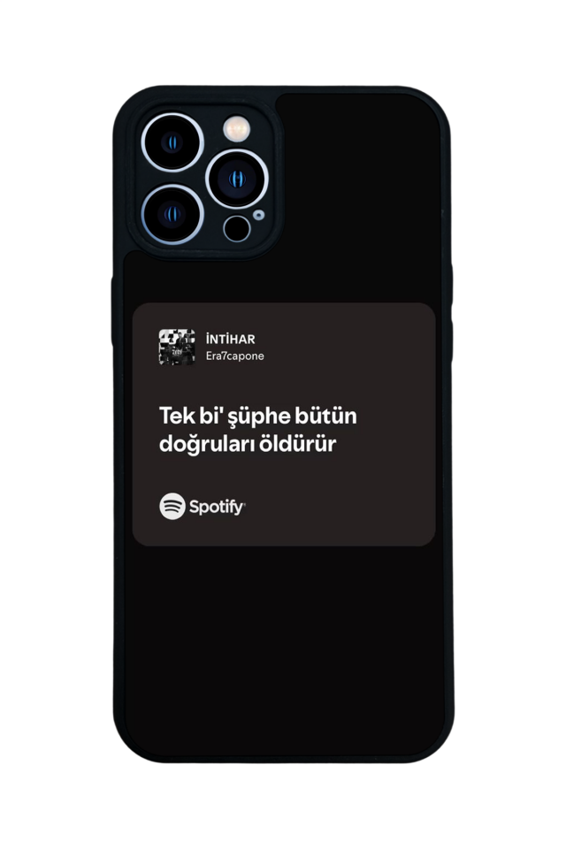 iPhone 13 Pro Max Uyumlu Sarki Sozleri Tasarımlı Glossy Premium Kılıf