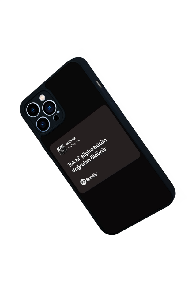iPhone 13 Pro Max Uyumlu Sarki Sozleri Tasarımlı Glossy Premium Kılıf