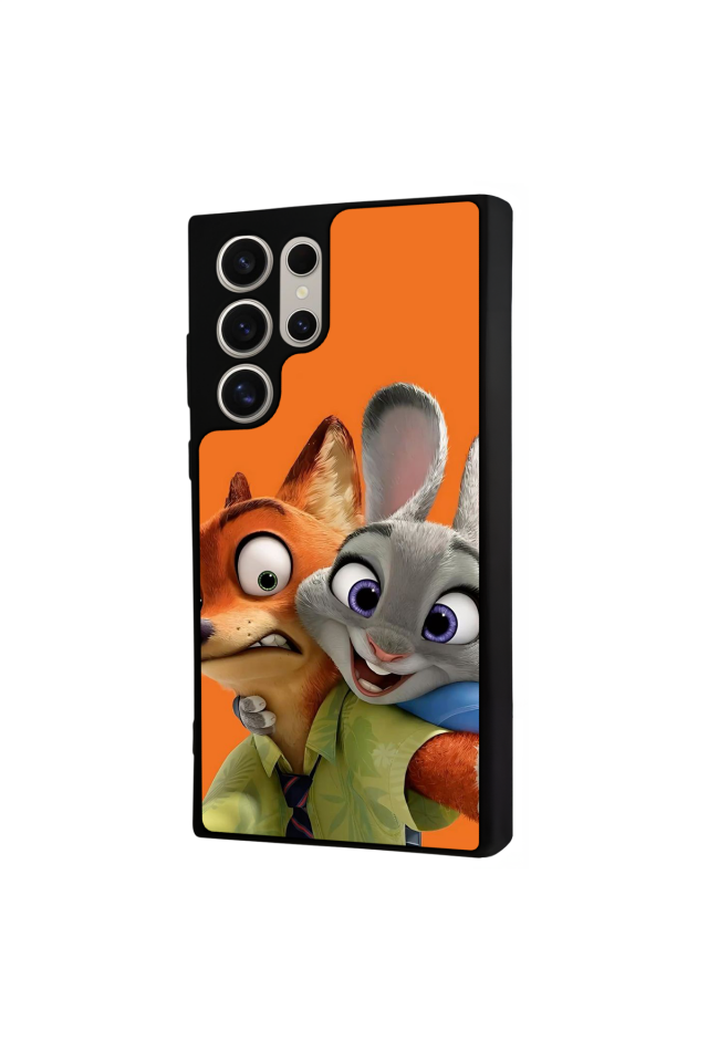 Samsung Galaxy S23 Ultra Uyumlu Zootropolis Tasarımlı Glossy Premium Kılıf