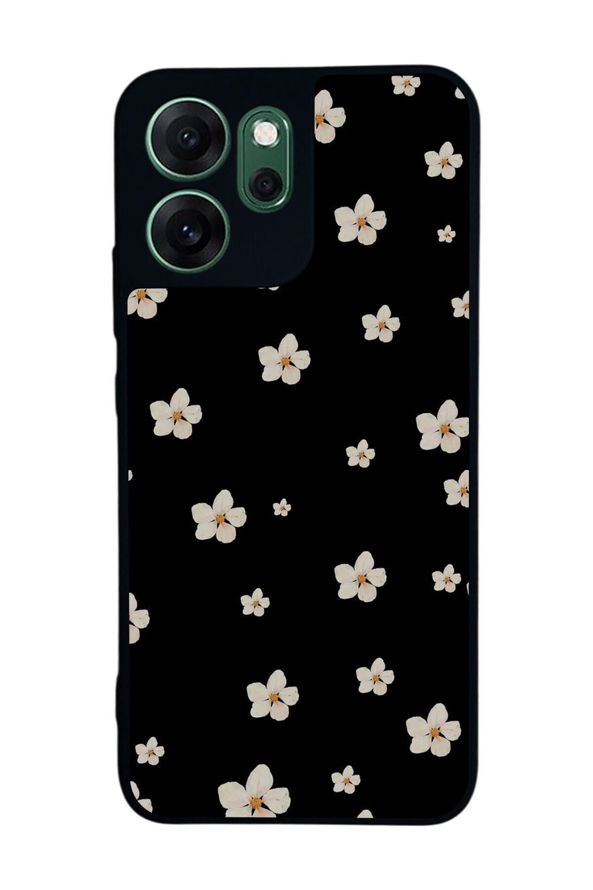Oppo Reno 14F Uyumlu Cicek Tasarımlı Glossy Premium Kılıf