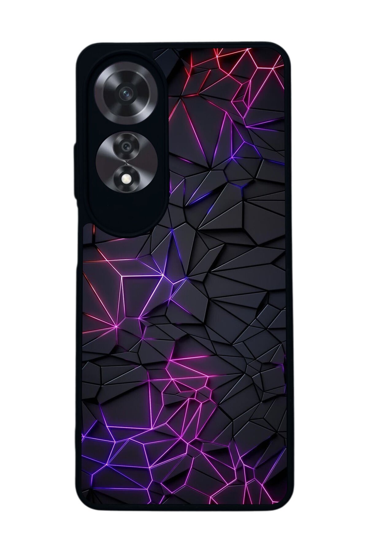 Oppo A60 Mat Siyah uyumlu Kılıf – Yumuşak Silikon, Koruyucu, Şok Emici Kapak