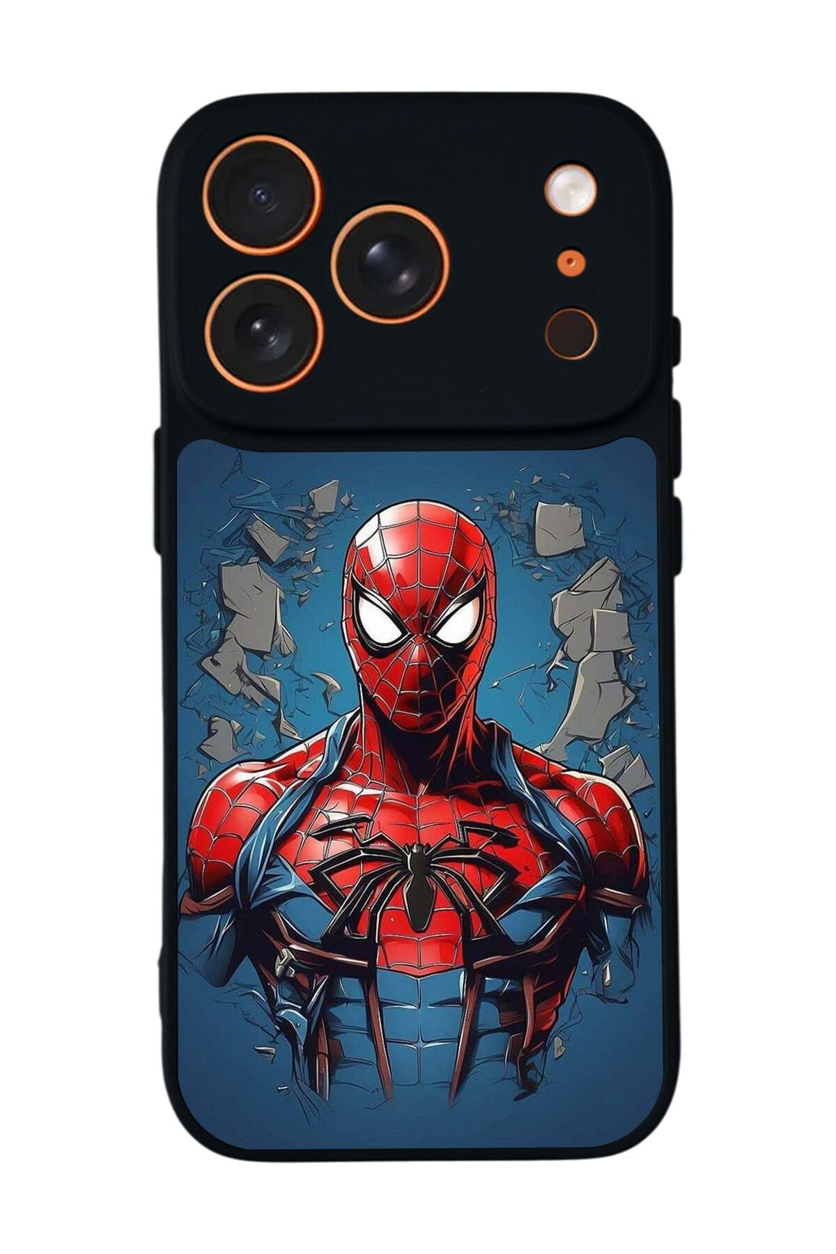 iPhone 17 Pro Max Uyumlu Spider Man ( Örümcek Adam ) Tasarımlı Glossy Premium Kılıf