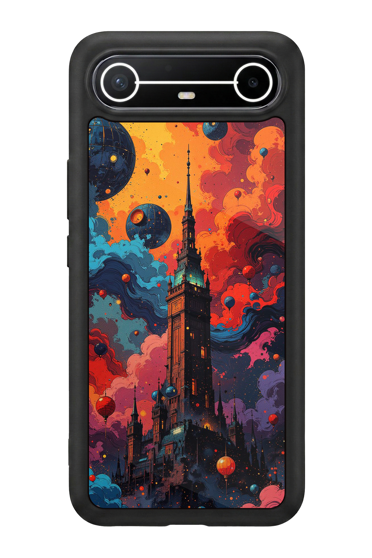Tecno Spark Slim 5G Uyumlu Abstract Tasarımlı Glossy Premium Kılıf