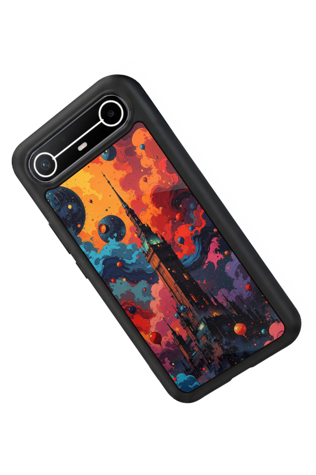 Tecno Spark Slim 5G Uyumlu Abstract Tasarımlı Glossy Premium Kılıf